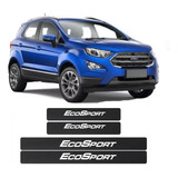 Sticker Cubre Estribos Fibra Carbon Para Ford Ecosport