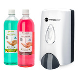 Kit: Dispensador + 2 Jabones Espuma Antibacteriales 1000ml