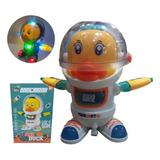 Boneco Dançarino Patinho Astronauta Eletrônico C/luz E Som