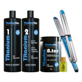 Kit Definitiva Titanium Liss 2x1 Bbtox 1kg + Chapinha +argan