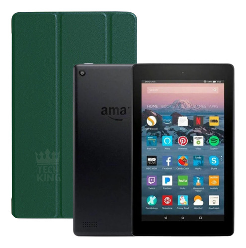 Capa Em Couro Sintético Para Tab Amazon Fire Hd 7 2019 2017