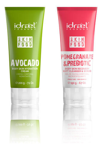 Kit Crema Hidratante Y Exfoliante Corporal Idraet