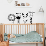 Adesivo Decorativo Safari Zoo Baby  70cm X 30cm