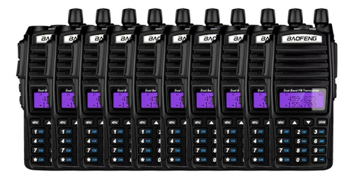 10x Radios Comunicador Walkie Talkie Baofeng Uv82 Dual Band