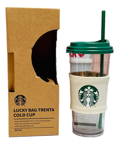 Starbucks Vaso Trenta 887ml Corea 2024 Incluye Manga