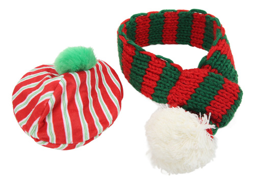 Disfraces Navideños Para Perros, Conjunto De Gorro Y Bufanda