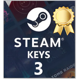 3 Jogos Aleatórios Pagos 3 Chaves Aleatória Steam Ouro