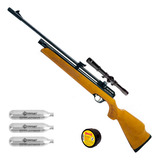 Rifle Deportivo Artemis 5.5 Mm +co2 + Diabolos + Mira 4x20