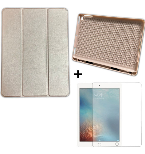 Funda Smart Cover Para iPad Air 2 9.7 Con Ranura + Lamina V