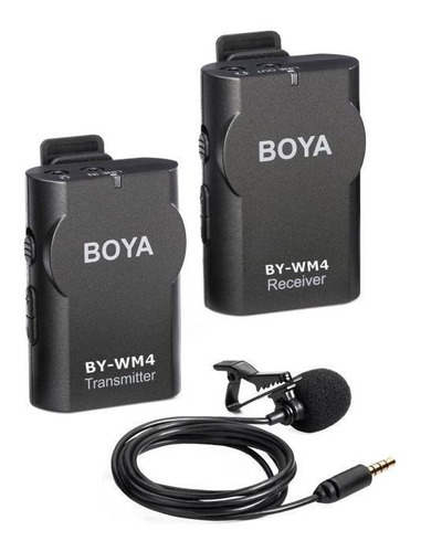 Microfone Boya By-wm4 Condensador Omnidirecional Cor Preto