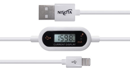 Cable Usb Lightning Con Pantalla Nisuta