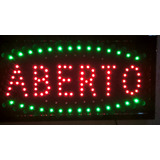 Placa Letreiro Painel Luminoso Led Aberto 110v