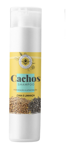 Kit 3 Shampoo E 3 Condicionador Cachos Chia E Linhaça 300ml