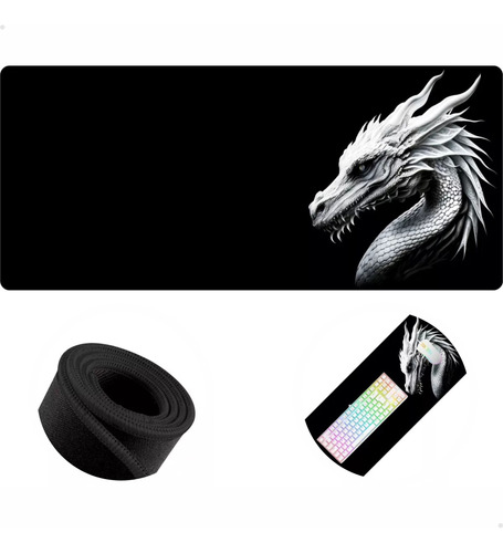 Mouse Pad Gamer Dragão Chines Extra Grande 80x30 Speed Pro