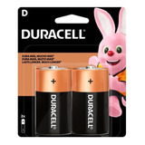 Pilha Duracell D Grande Lr20 Alcalina Mn1300 Cartela C/2 Un