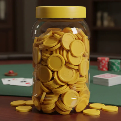 Fichas Plastico Colores Para Contar O Jugar Loteria (880 Pz) Amarillo | MercadoLibre
