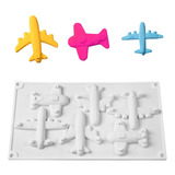 Airplane Fondant Silicone Moldnon-stick Baking Mold 6-cavit