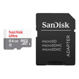 Tarjeta De Memoria Microsd Sandisk Ultra Con Aadaptador 64gb