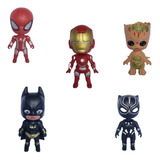 Conjunto De Bonecos Super Heróis Mini Avengers Em Ação