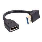 Cable Displayport 8k 1.4 Extensión, 90° Angulo, 8k@60hz