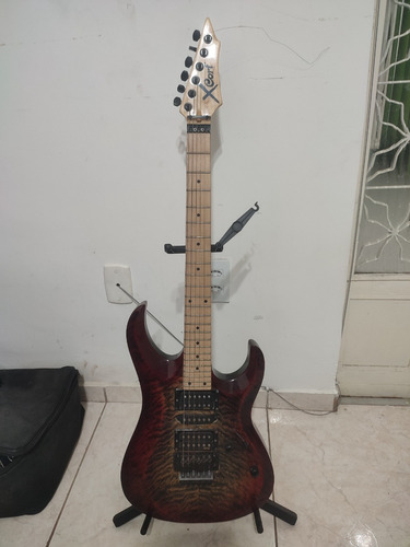 Guitarra Cort X11 Qm Flamed Maple Floydrose Captador Emg