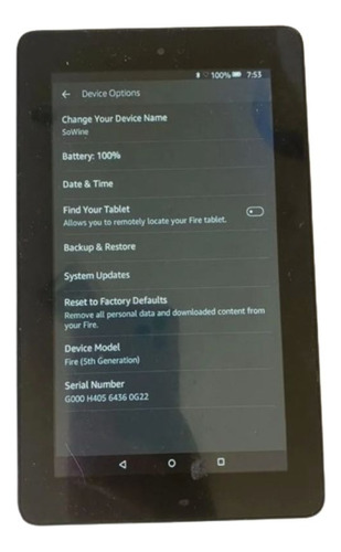 Tablet Amazon Fire 5ta Generacion