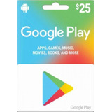 Google Play Store 25 Usd Gift Card