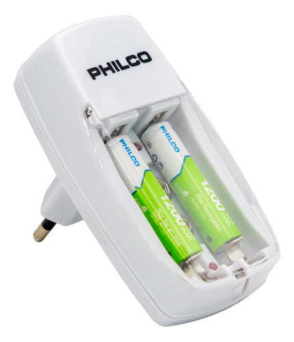 Cargador Con 2 Pilas Recargables Aaa 1200 Mah