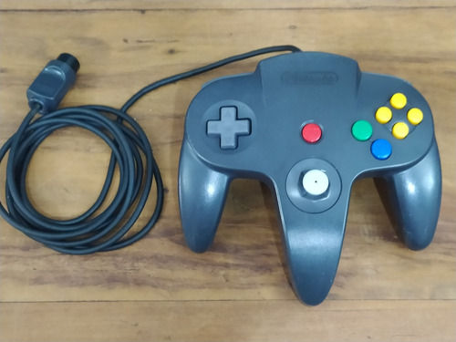 Controle Preto N64 P/ Nintendo 64 Original Usado 