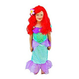 Niña - Disfraz De Sirena Para Halloween - Vestido De Princes