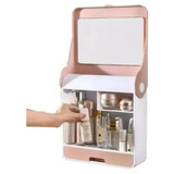 Organizador Con Espejo Belleza Y Cuidado Personal Maquillaje