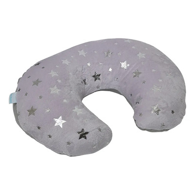 Almohada De Lactancia Cojin Para Amamantar Stars Estrellas Color Gris | Envío gratis