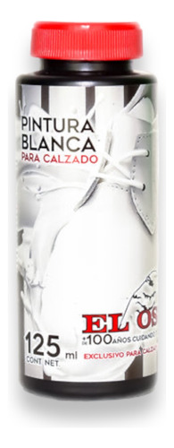 Pintura Blanca Para Calzado Piel 125ml El Oso 