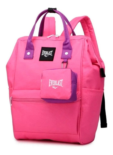 Mochila Cartera Everlast Original Urbana Boca De Pez Grande 