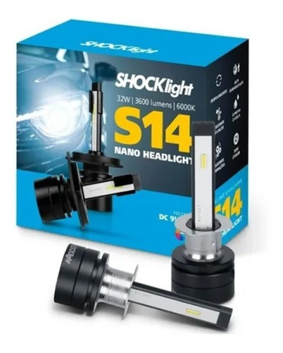 Lâmpada Super Led Nano Shocklight S14 H1 H3 H4 H7 H11 H15..