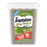 Snacks Gatos Temptations Sabor Pollo Catnip Cheddar  454 Gr