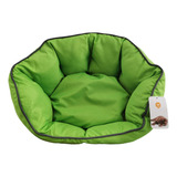 Cama Para Perro Chica - Verde - Impermeable - Lavable.