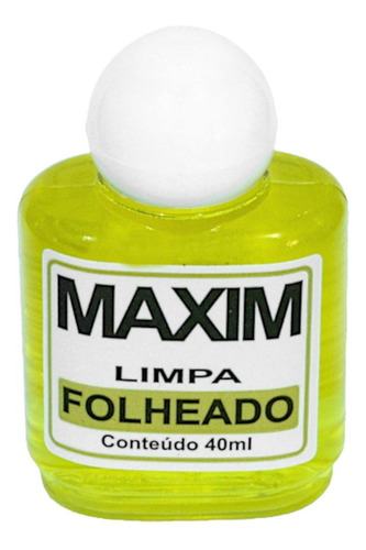 Limpa Folheado Maxim 40ml - Limpa Brinco, Correntes, Anéis..