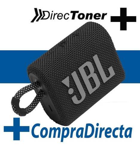 Parlante Jbl Go 3 Portátil Con Bluetooth Black
