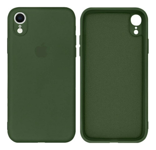 Capa Case Capinha Para iPhone XR De Silicone Aveludada Lisa