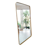 Espelho Retangular 160x60 Minimalista Metal Quadrado