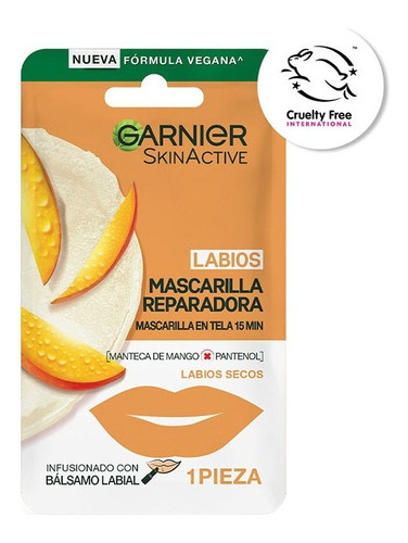 Garnier Skin Active Hidra Bomb 1 Mascarilla De Labios Mango