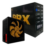 Fonte Brx Atx 550w Automática Bivolt Preta Cooler Amarelo