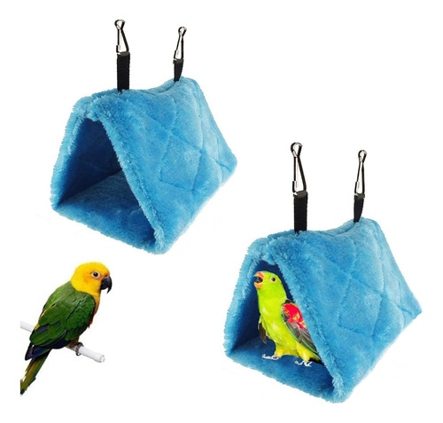 2pcs Hamaca De Felpa Para Pájaros Nido Colgante Para Loros