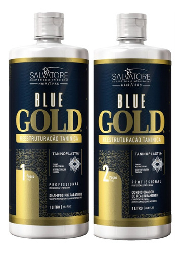 Escova Progressiva Blue Gold Salvatore 2x1000ml