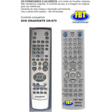 Controle Remoto Para Dvd Gradiente Cr-870 Fbt 462