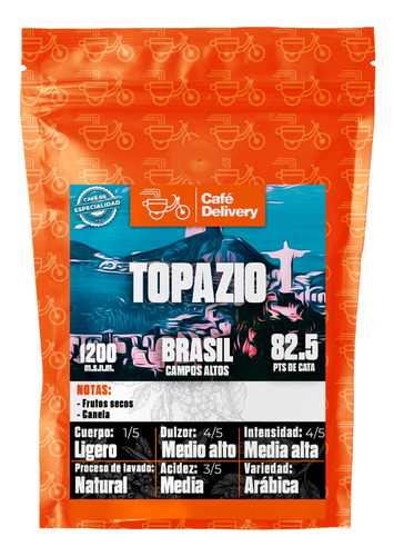 Cafe Brasil Topazio Campos Altos 1/4 Kg Grano O Molido