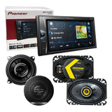 Estereo Pantalla Pioneer + Bocinas Pioneer De 4 + Kicker 4x6