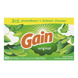 Gain Toallita Hoja Para Secadora Olor A Ropa Americana 2en1