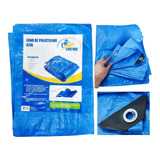 Lona Plastica Encerado 4x5 Azul  Impermeavel Multiuso